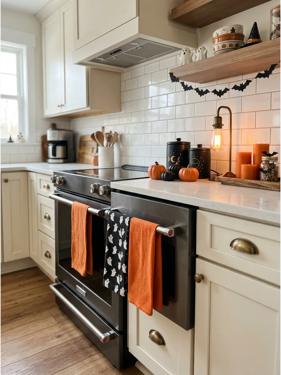 43. Add Halloween Kitchen Towels