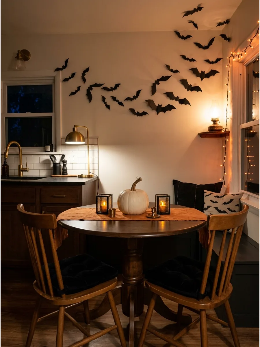 46. Style a Small Halloween Breakfast Nook