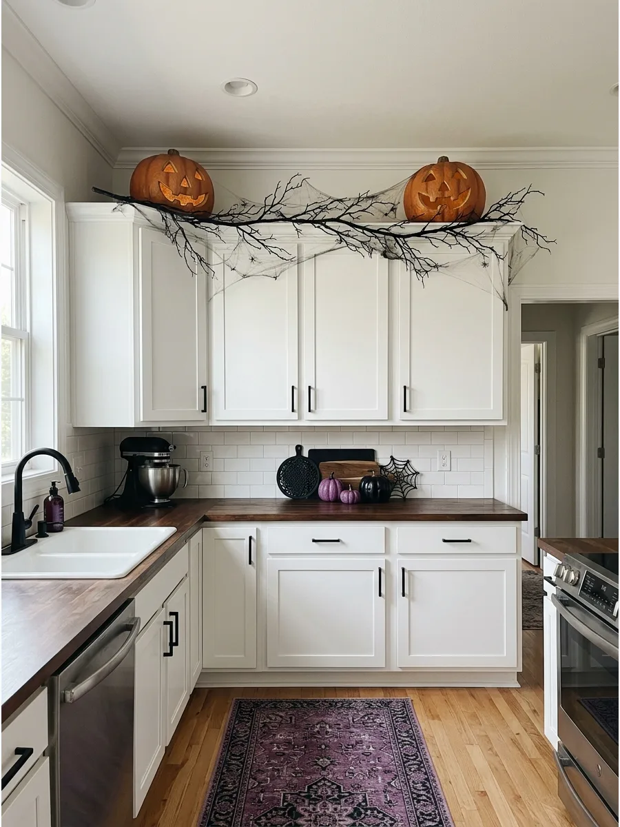 49. Decorate Above the Kitchen Cabinets
