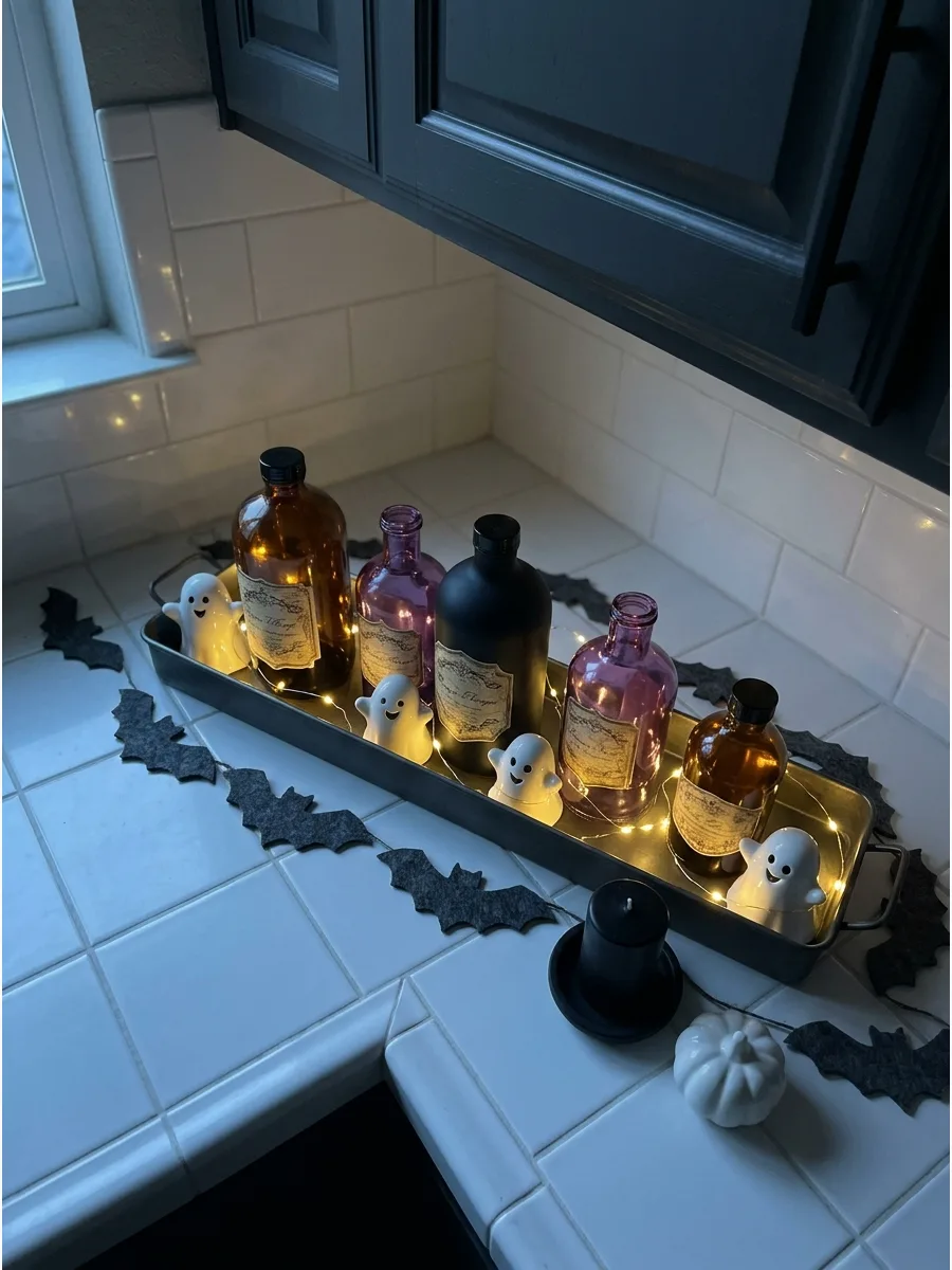 8. Build a Halloween Potion-Bottle Display