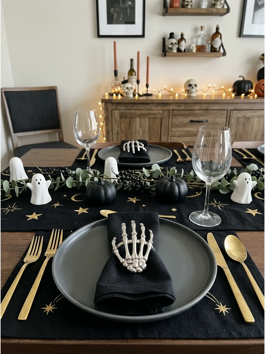 10. Skeletal Hand Napkin Rings