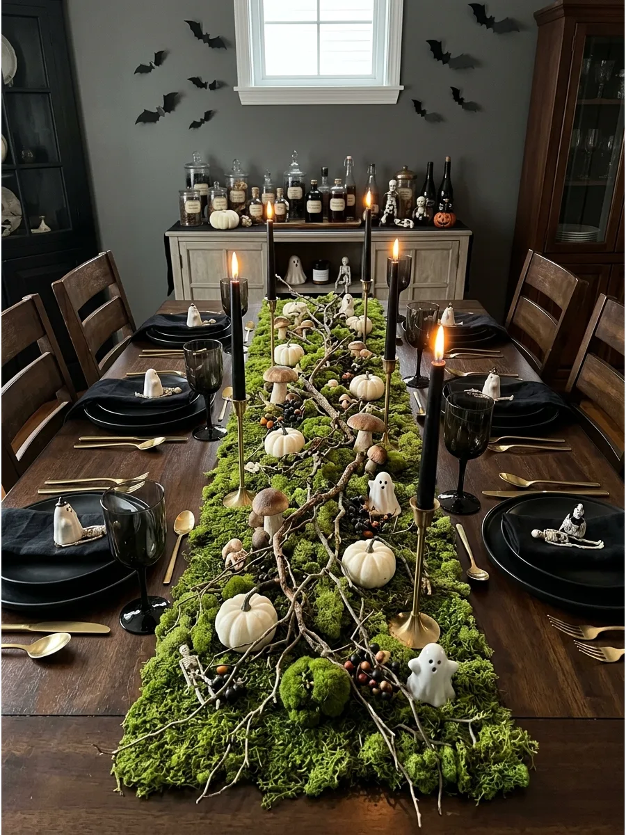 11. Preserved Moss Table Runner