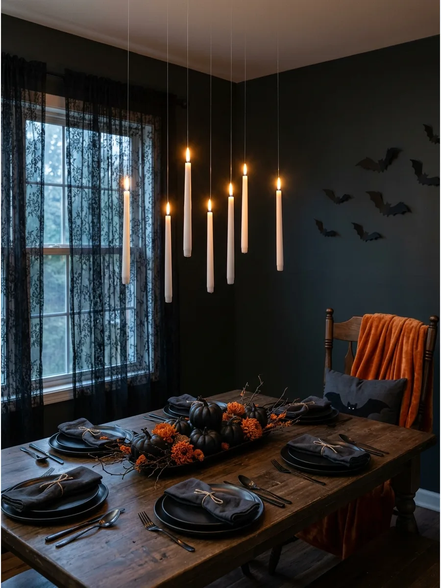 12. Floating Taper Candle Display