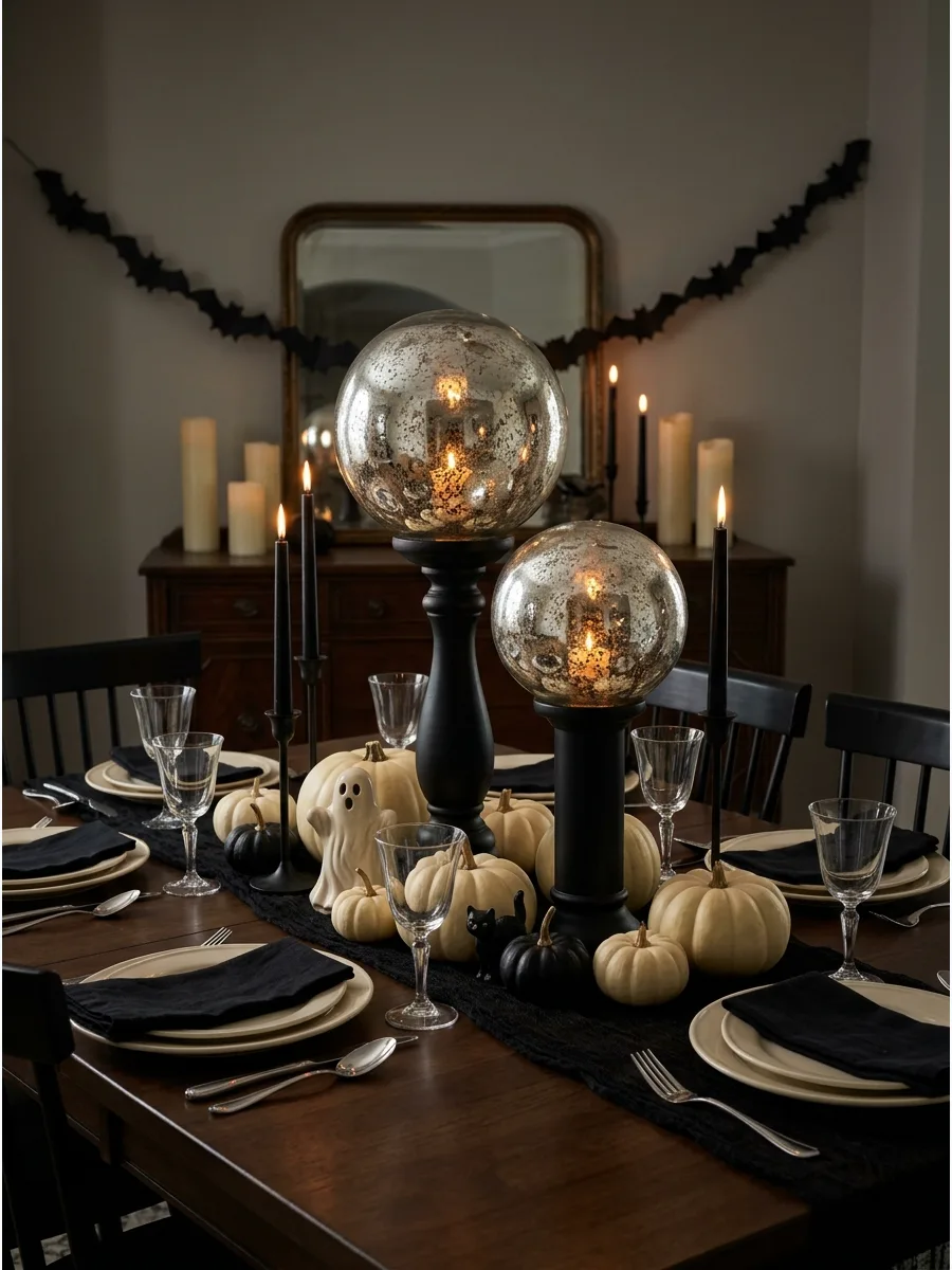 13. Reflective Mercury Glass Orbs