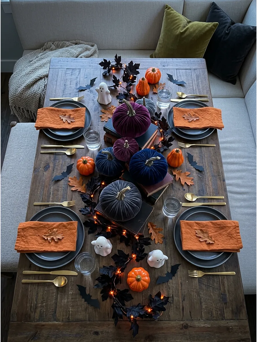 2. Jewel Toned Velvet Pumpkins