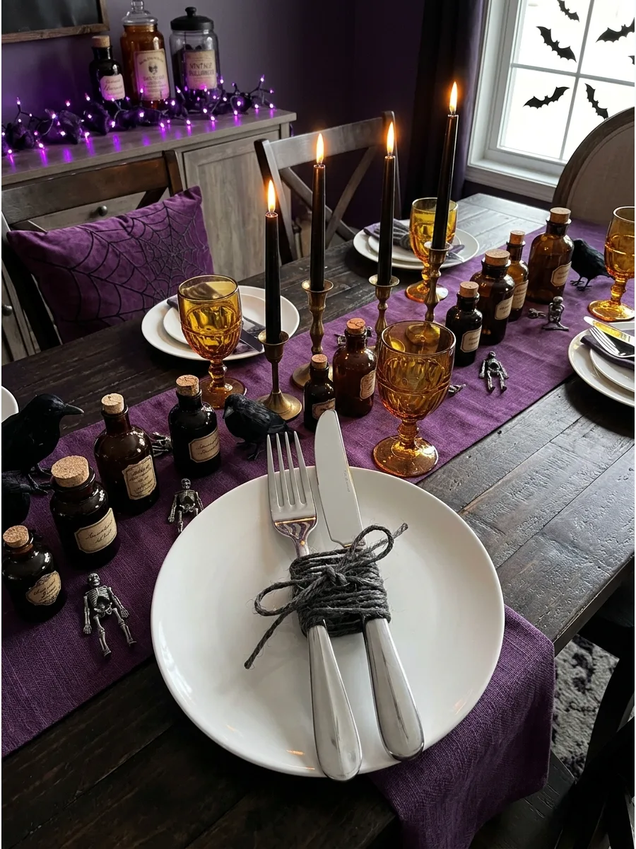 37. Charcoal Jute Cutlery Bundles