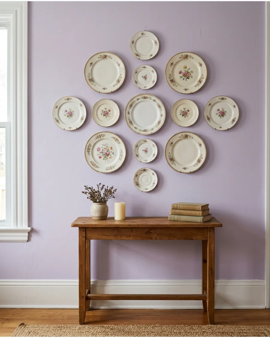 20. Family Heirloom Plate Wall