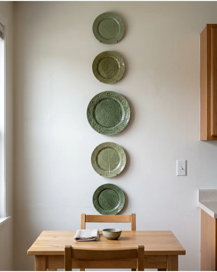 22. Green Botanical Plate Collection