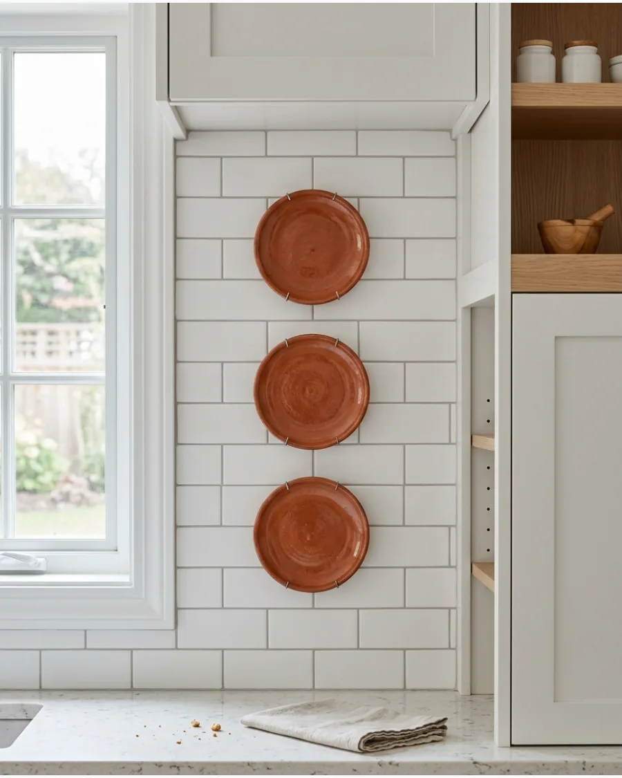 43. Plates Above the Kitchen Counter