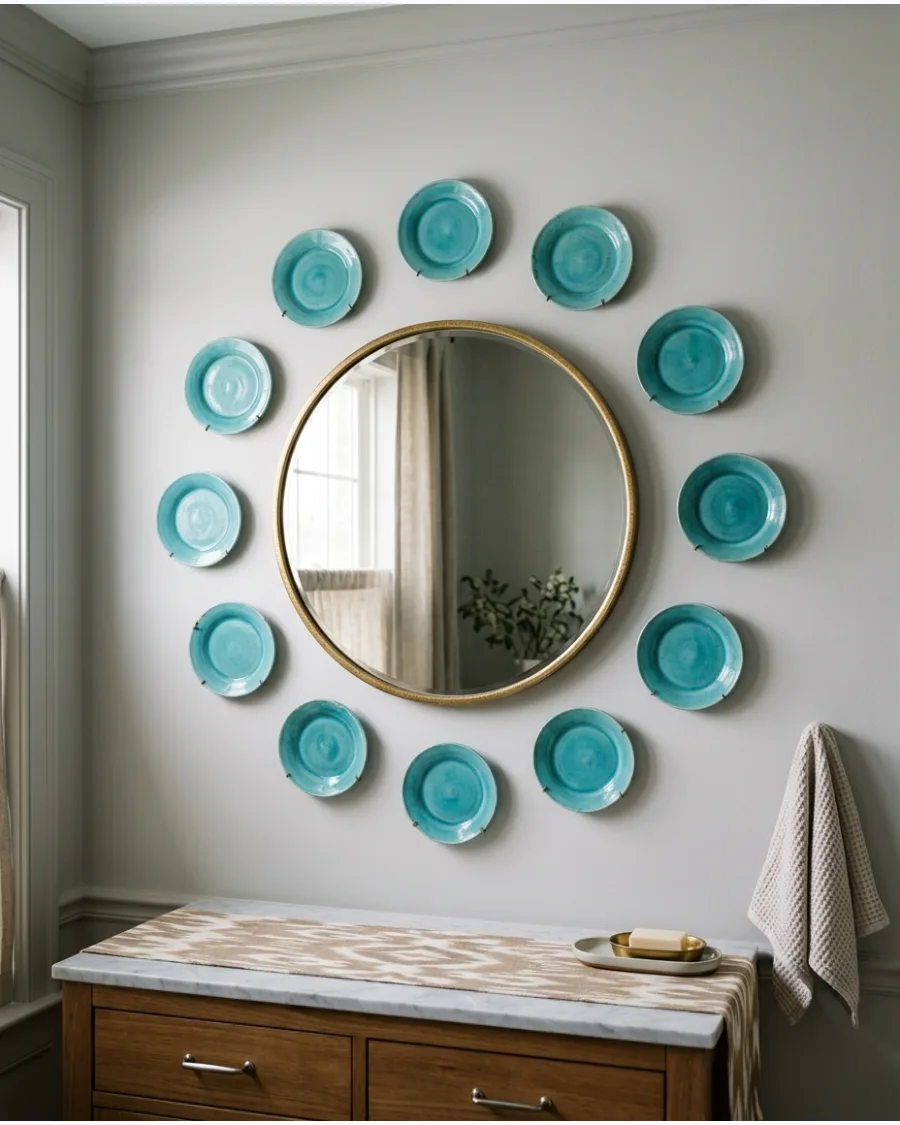 49. Plates Arranged Around a Mirror