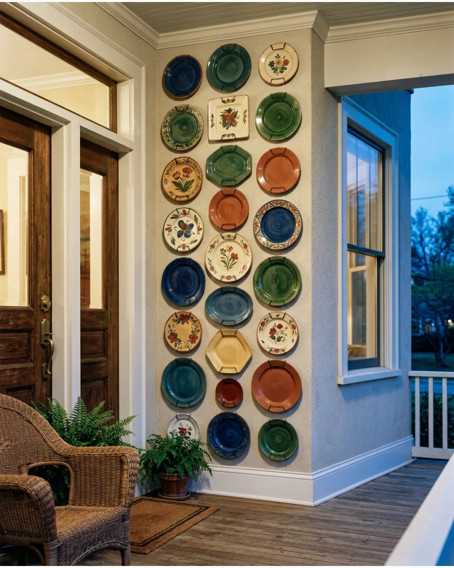 50. Floor-to-Ceiling Plate Wall