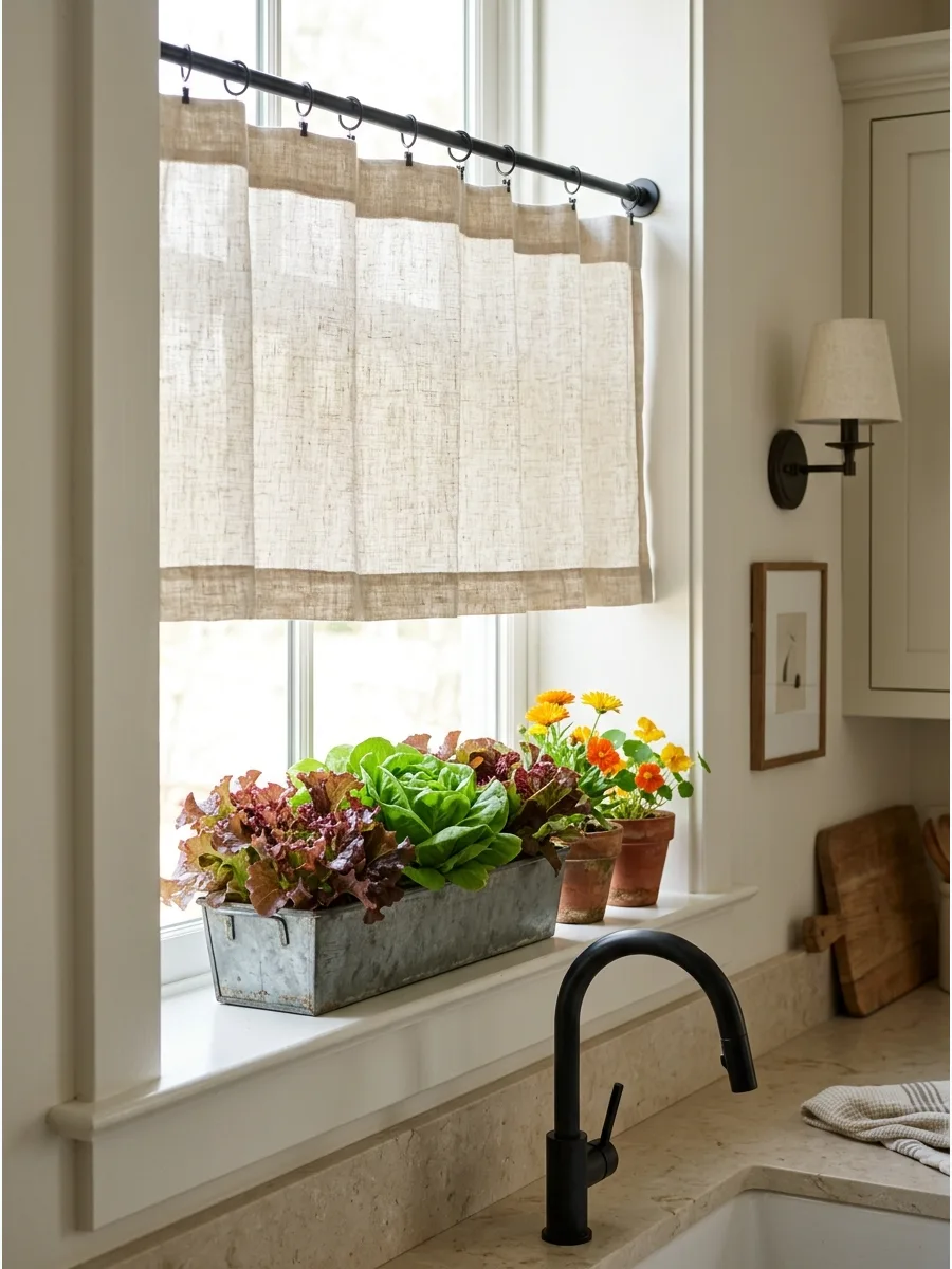 13. Grow Compact Salad Greens by the Window