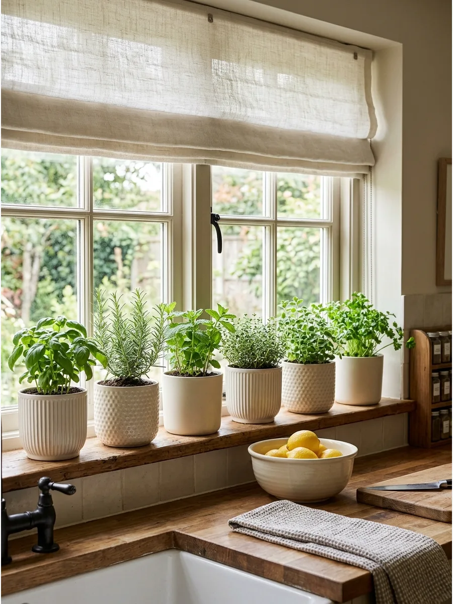 43. Use Warm-White Ceramic Plant Pots