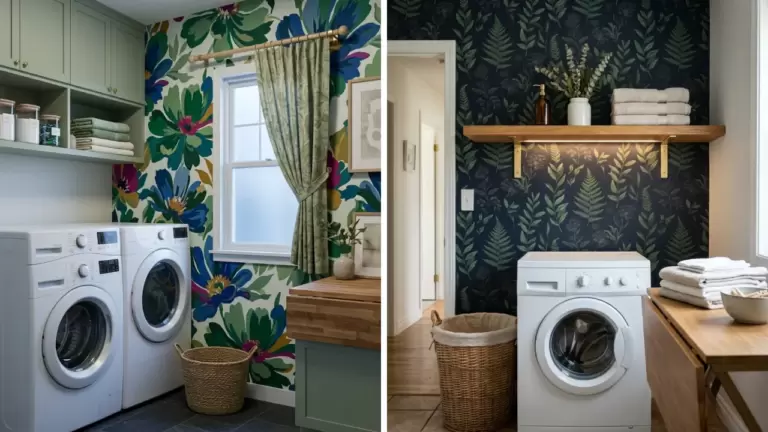 50 Beautiful Laundry Room Wallpaper Ideas