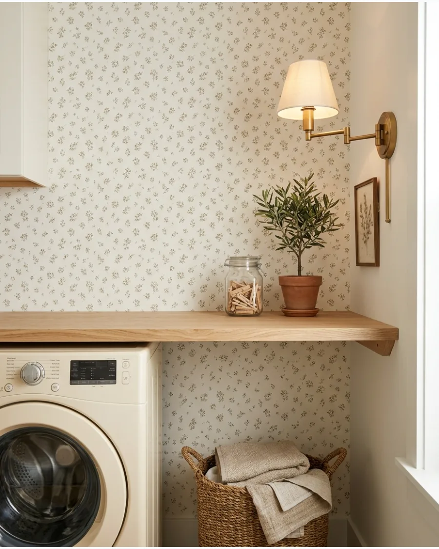 15. Delicate Sprig Wallpaper