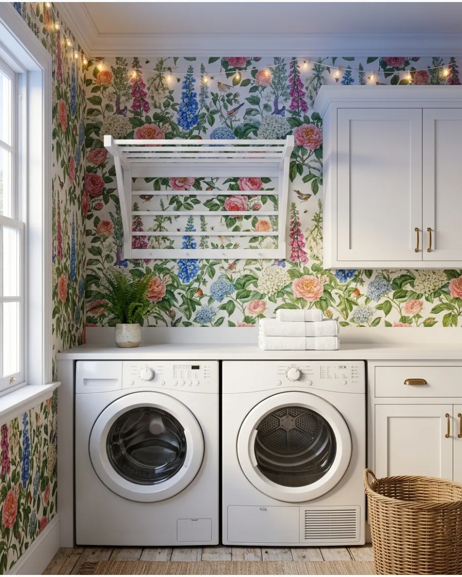 19. English Garden Wallpaper