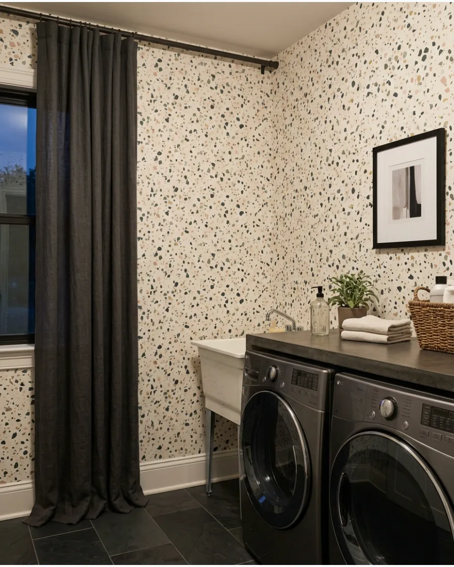 29. Terrazzo-Print Wallpaper