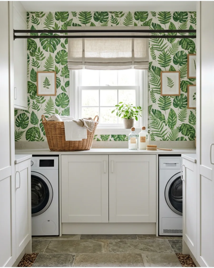 4. Green Leaf Wallpaper
