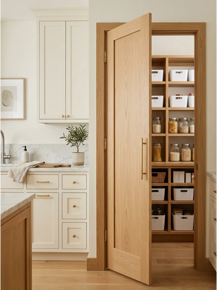16. Natural Oak Pantry Door