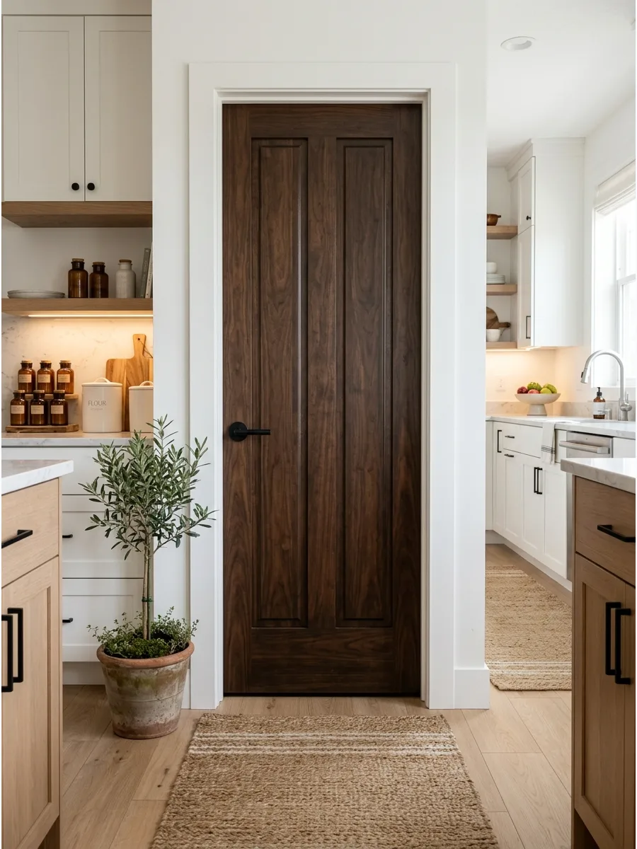 17. Dark Wood Pantry Door