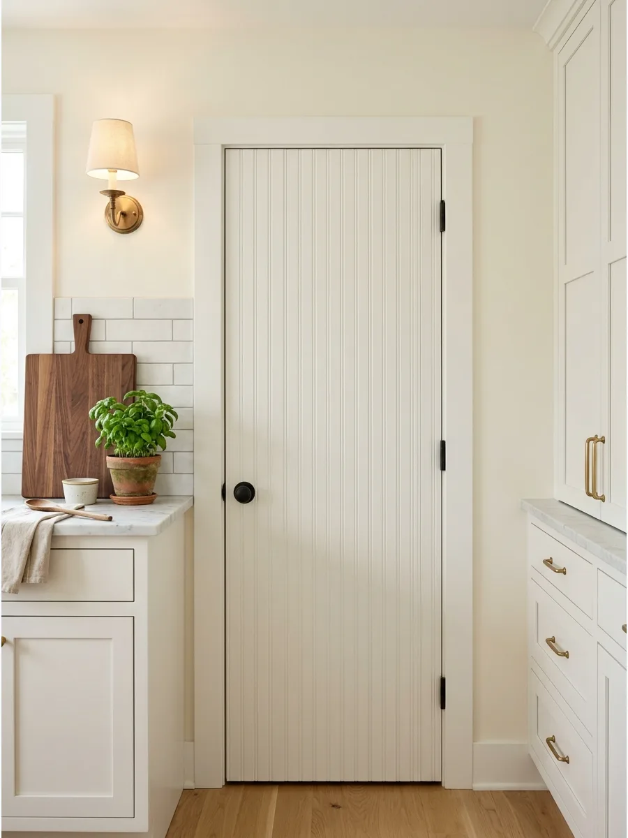 31. Beadboard Pantry Door