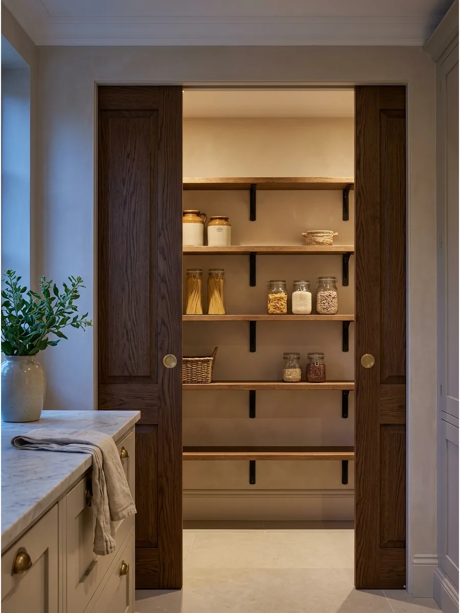 5. Double Pocket Pantry Doors