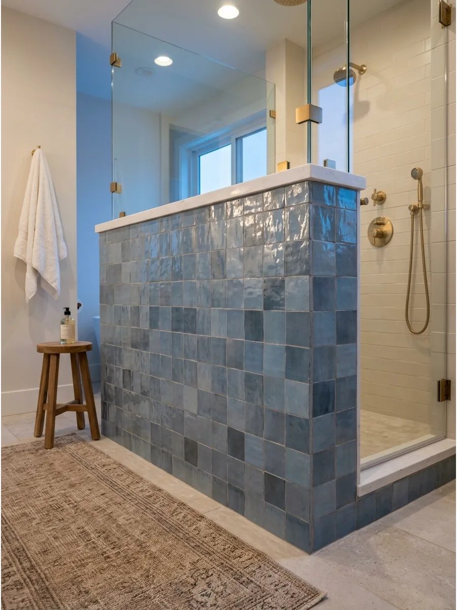 12. Zellige Tile Pony Wall