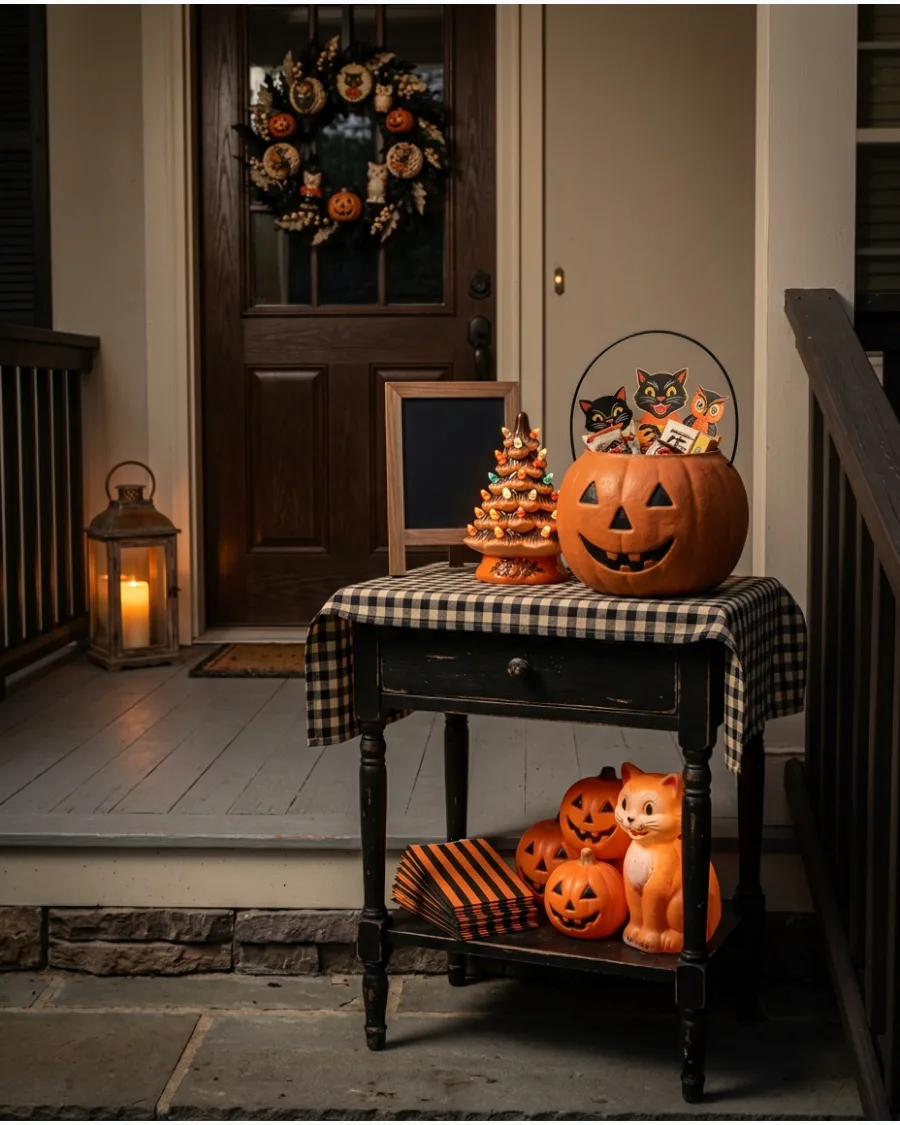 25. Old-Fashioned Trick-or-Treat Station