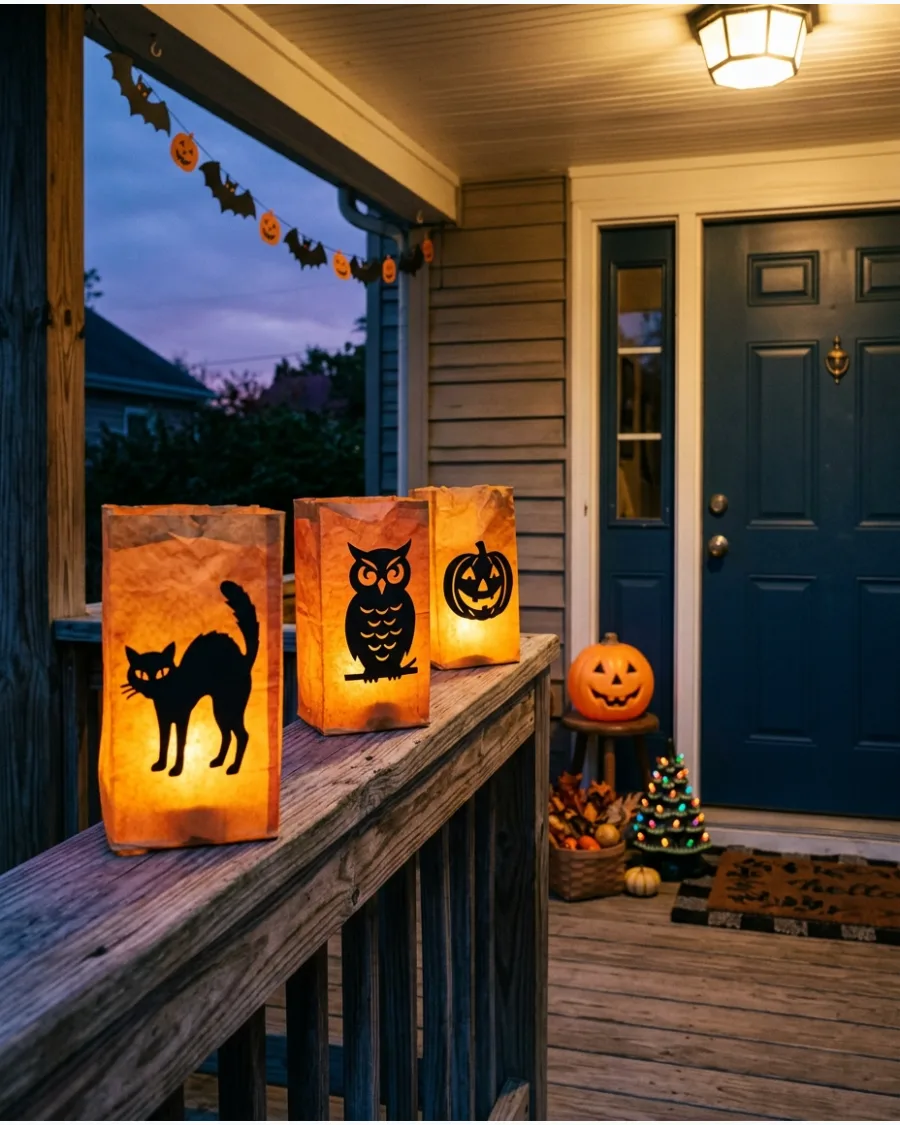 26. Vintage Halloween Porch Lanterns