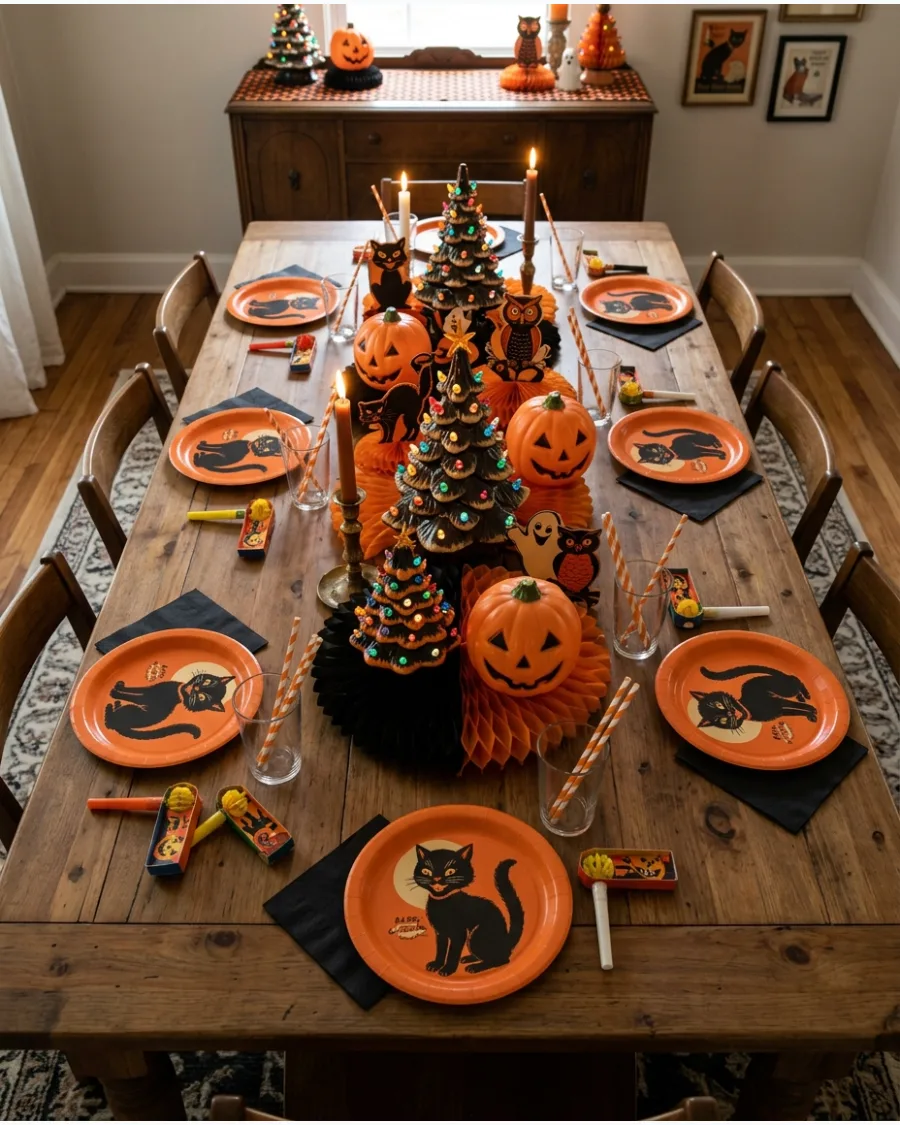 31. Vintage Halloween Party Tablescape