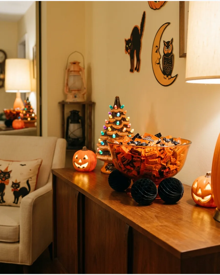 33. Retro Candy Bowl Display