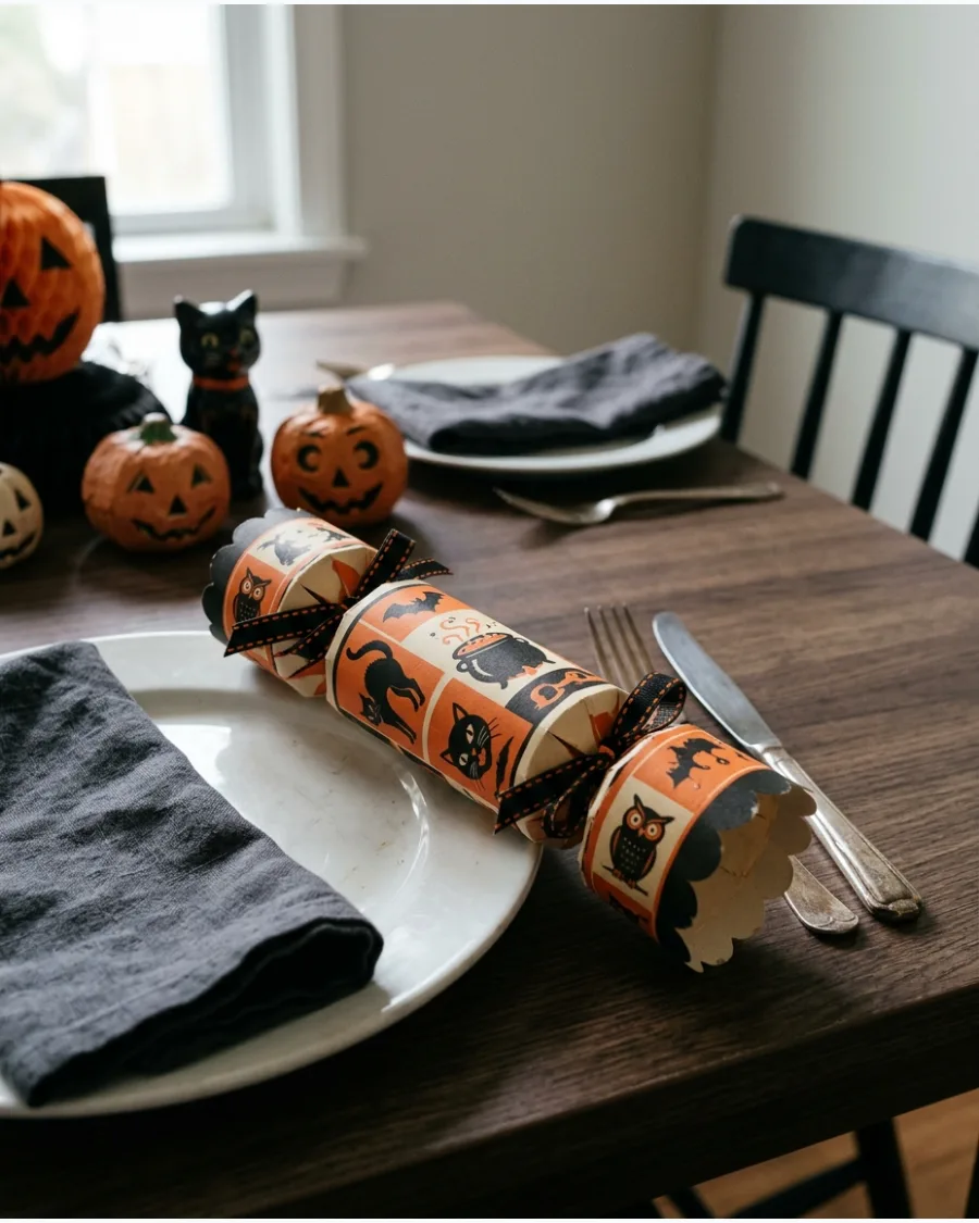 34. Mid-Century Halloween Party Crackers