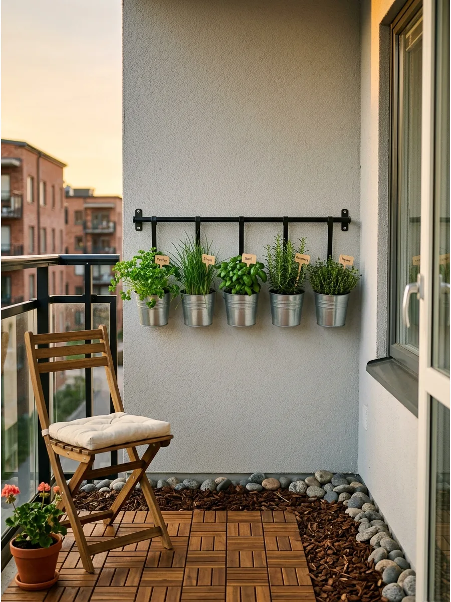 22. Balcony Herb Garden