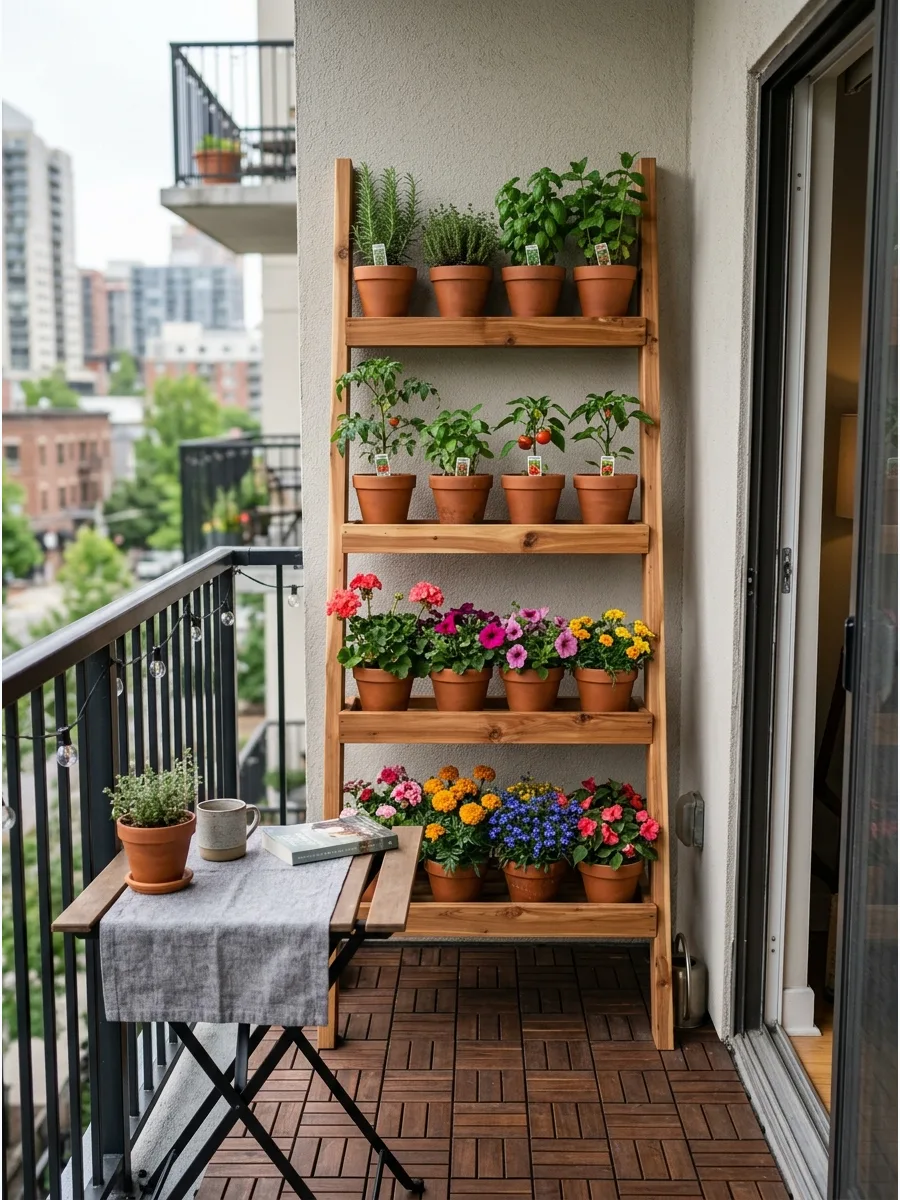 24. Plant Ladder Balcony