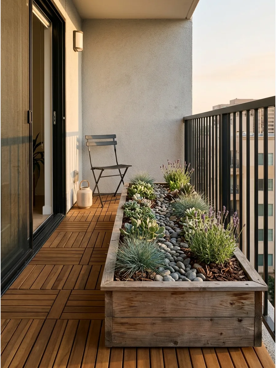 30. Low-Maintenance Plant Balcony