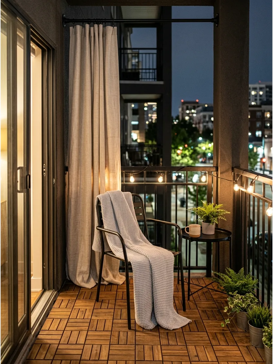 33. Throw Blanket Balcony