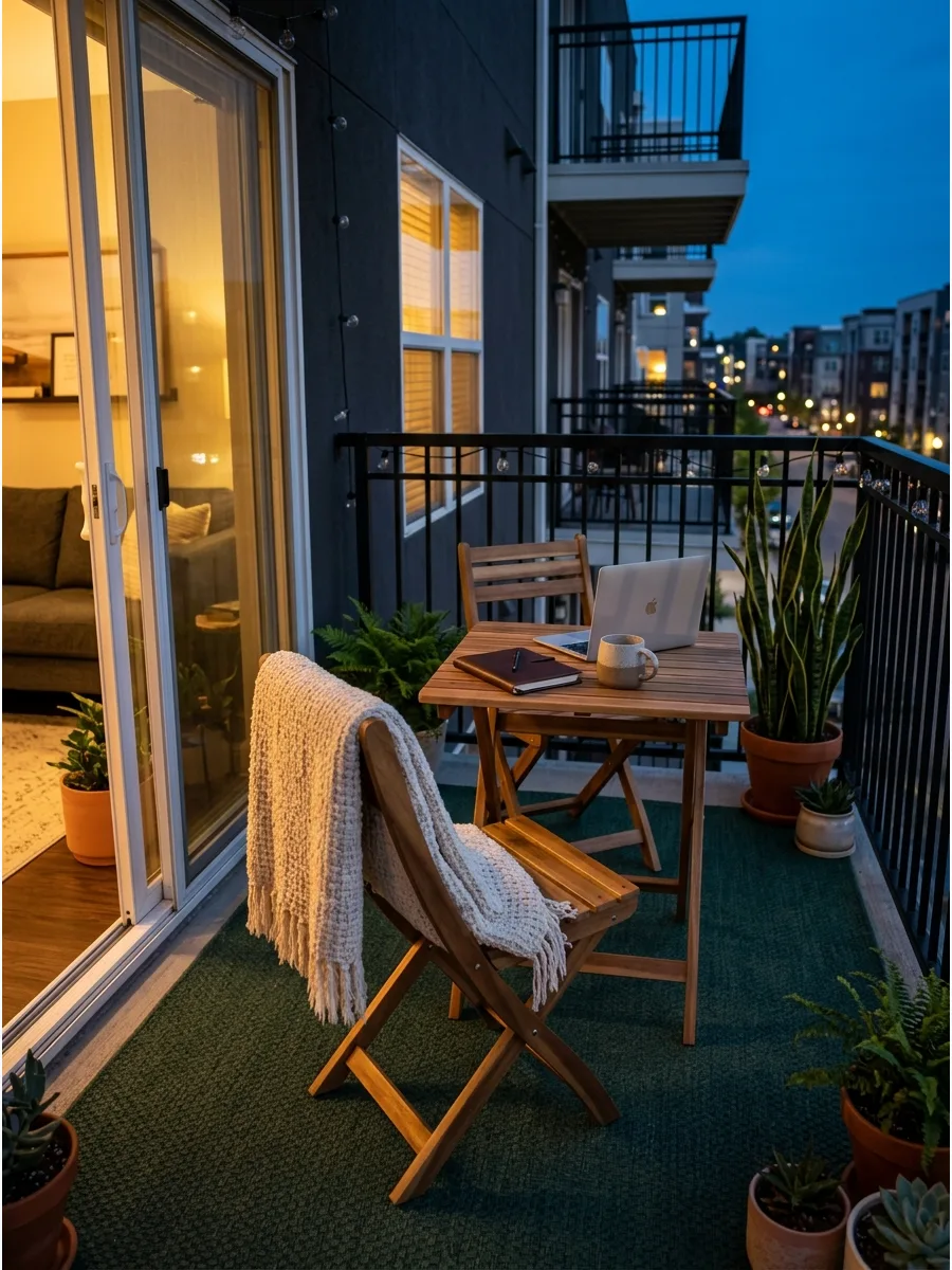 50. Multi-Use Relaxing Balcony