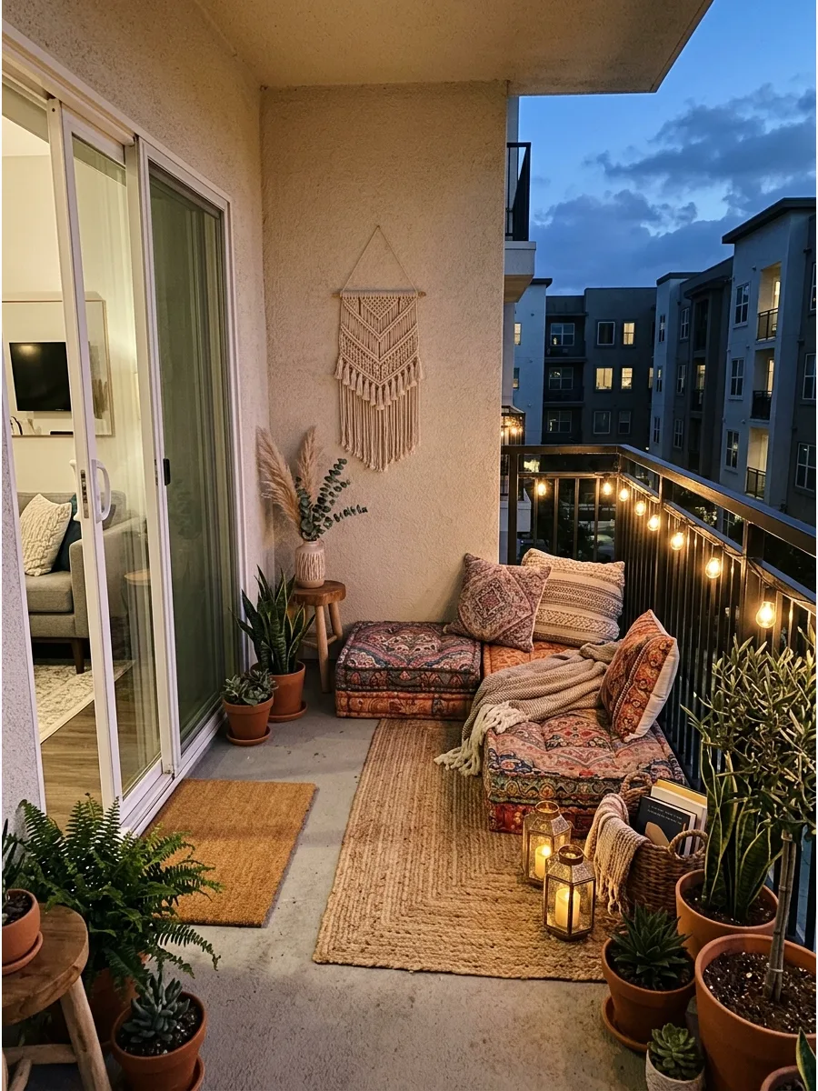 6. Floor Cushion Balcony