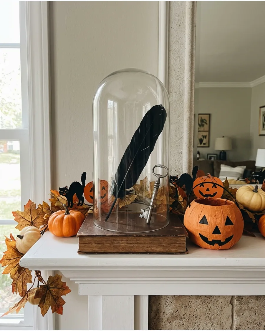 19. Halloween Curiosities Under Glass Cloches