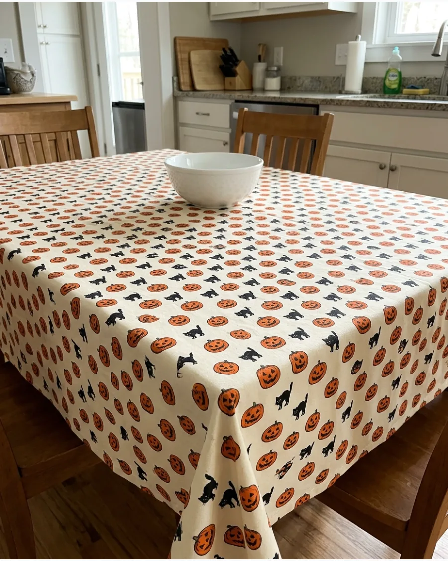 22. Vintage Halloween Tablecloth