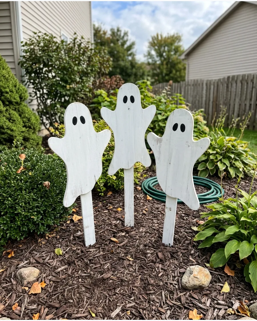37. Vintage Ghost Yard Stakes