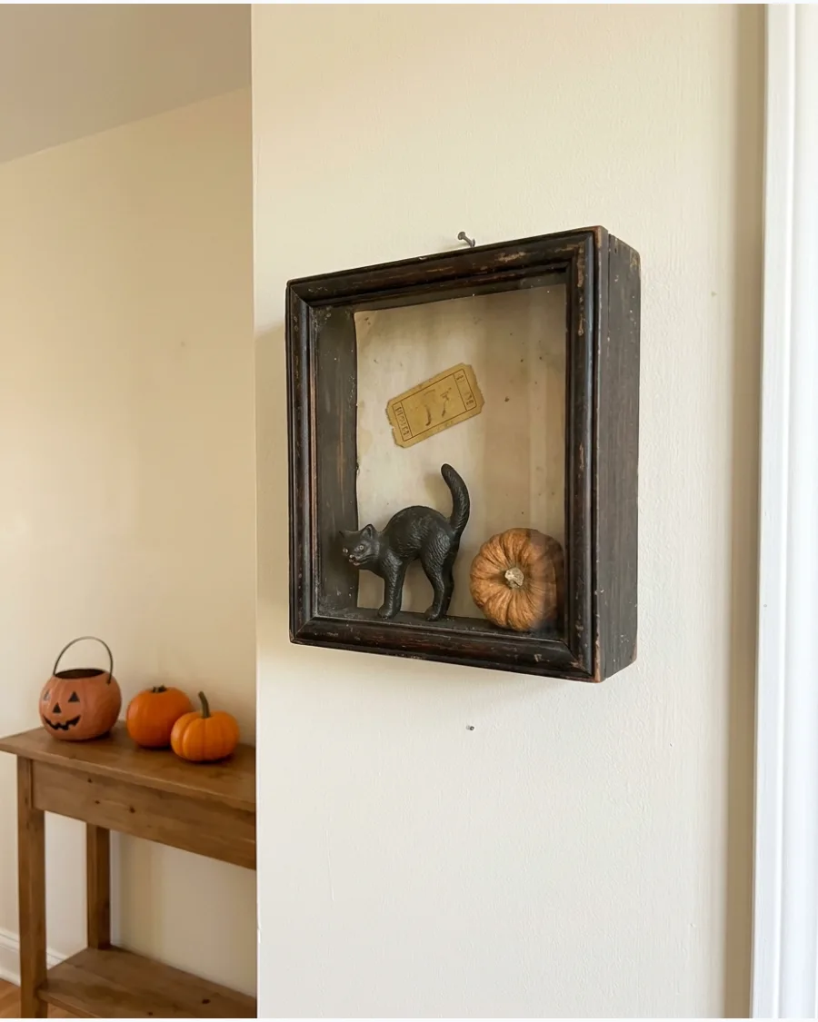 46. Vintage Halloween Shadow Box