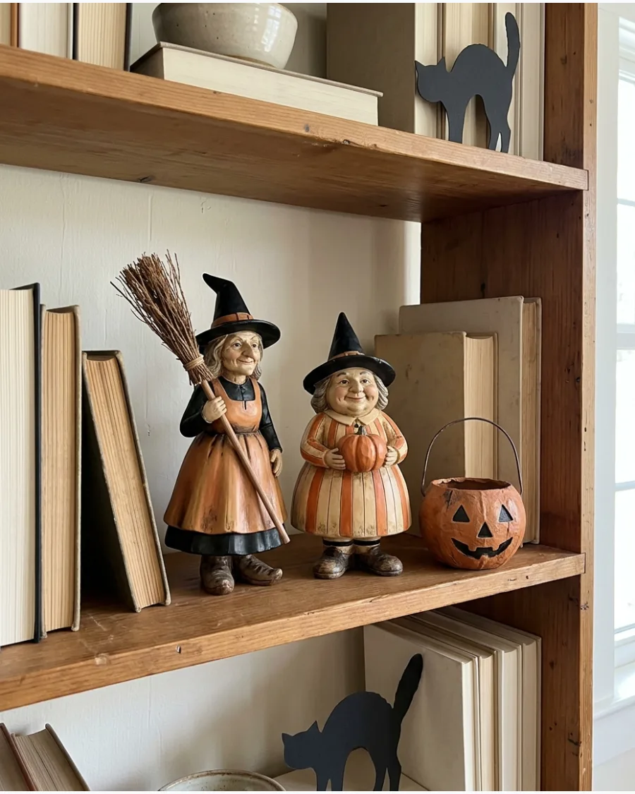 6. Antique-Inspired Witch Figurines