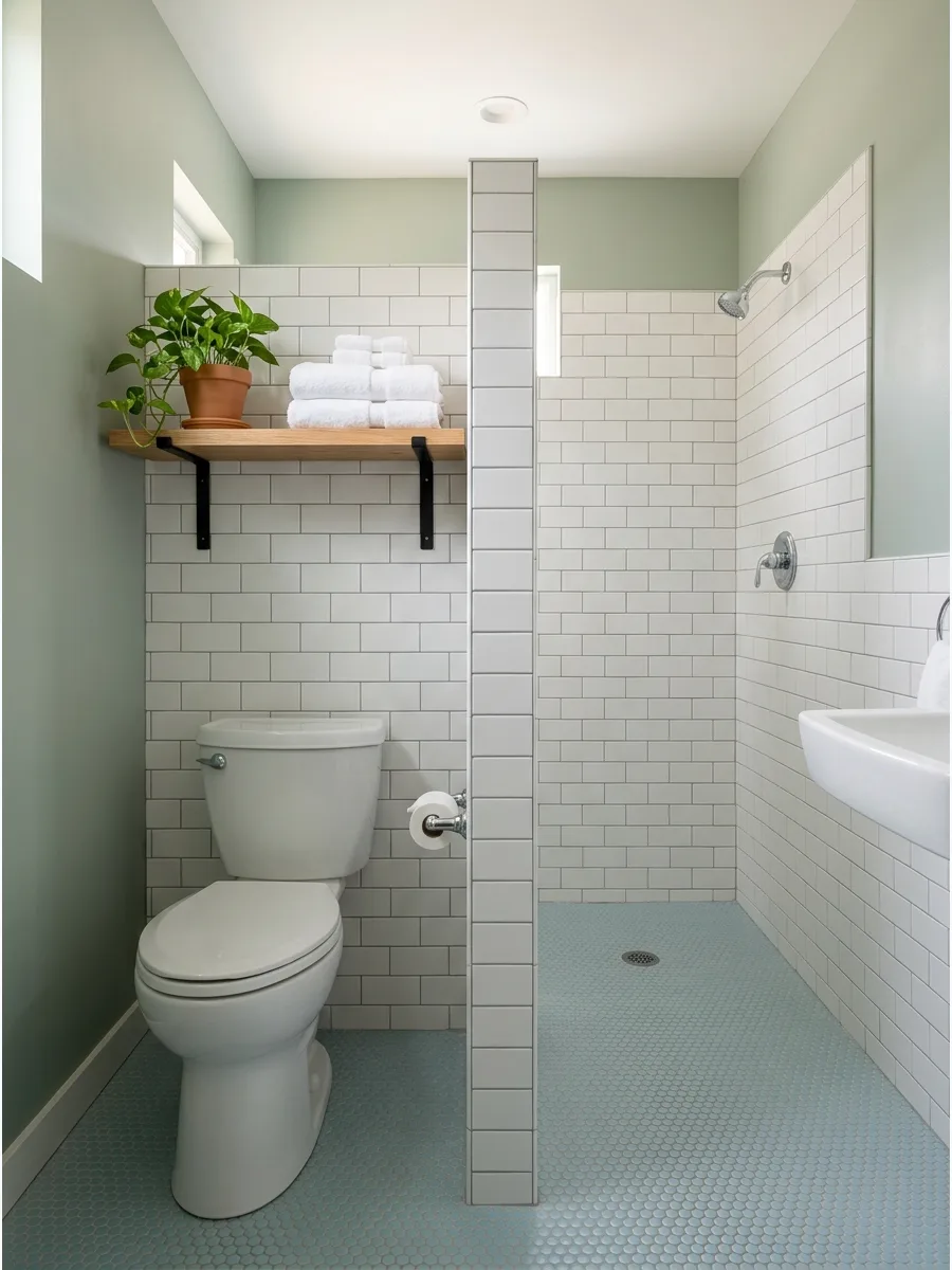 21. Compact Half Wall Layout