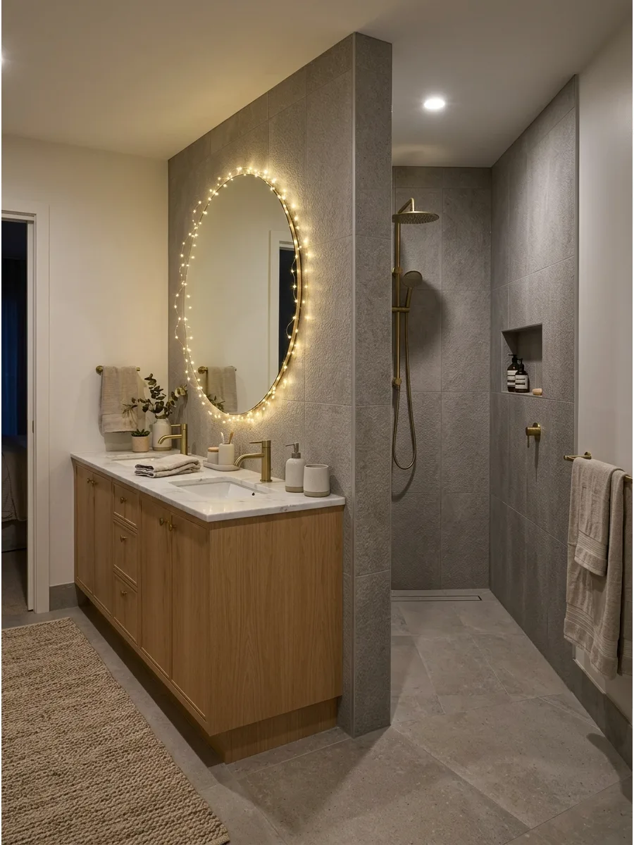 22. Vanity Side Partition Wall
