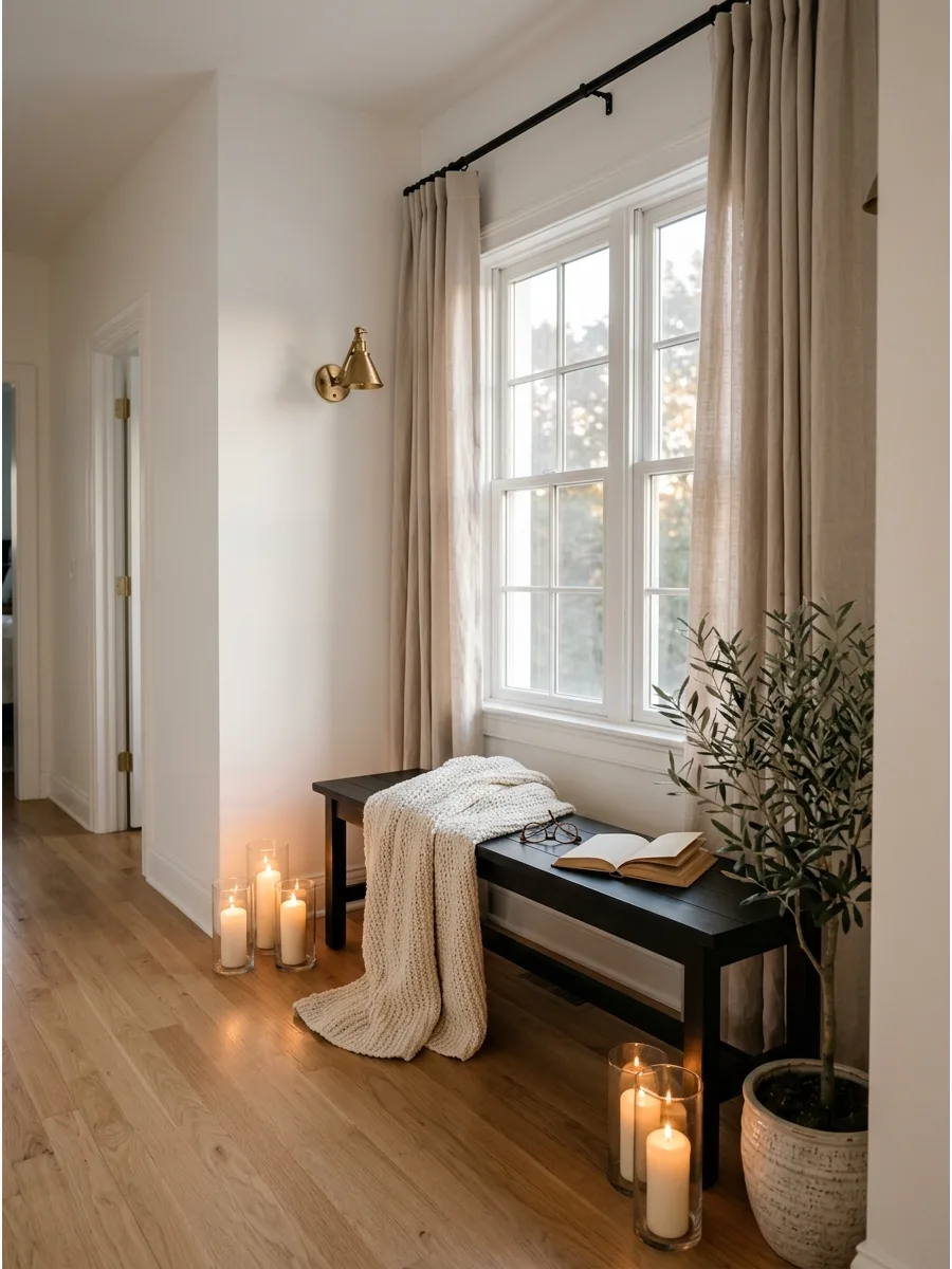 11. Narrow Window Bench Nook