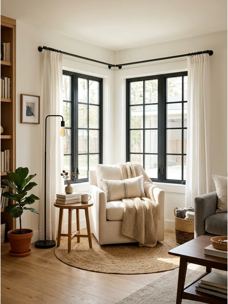 12. Corner Window Reading Nook