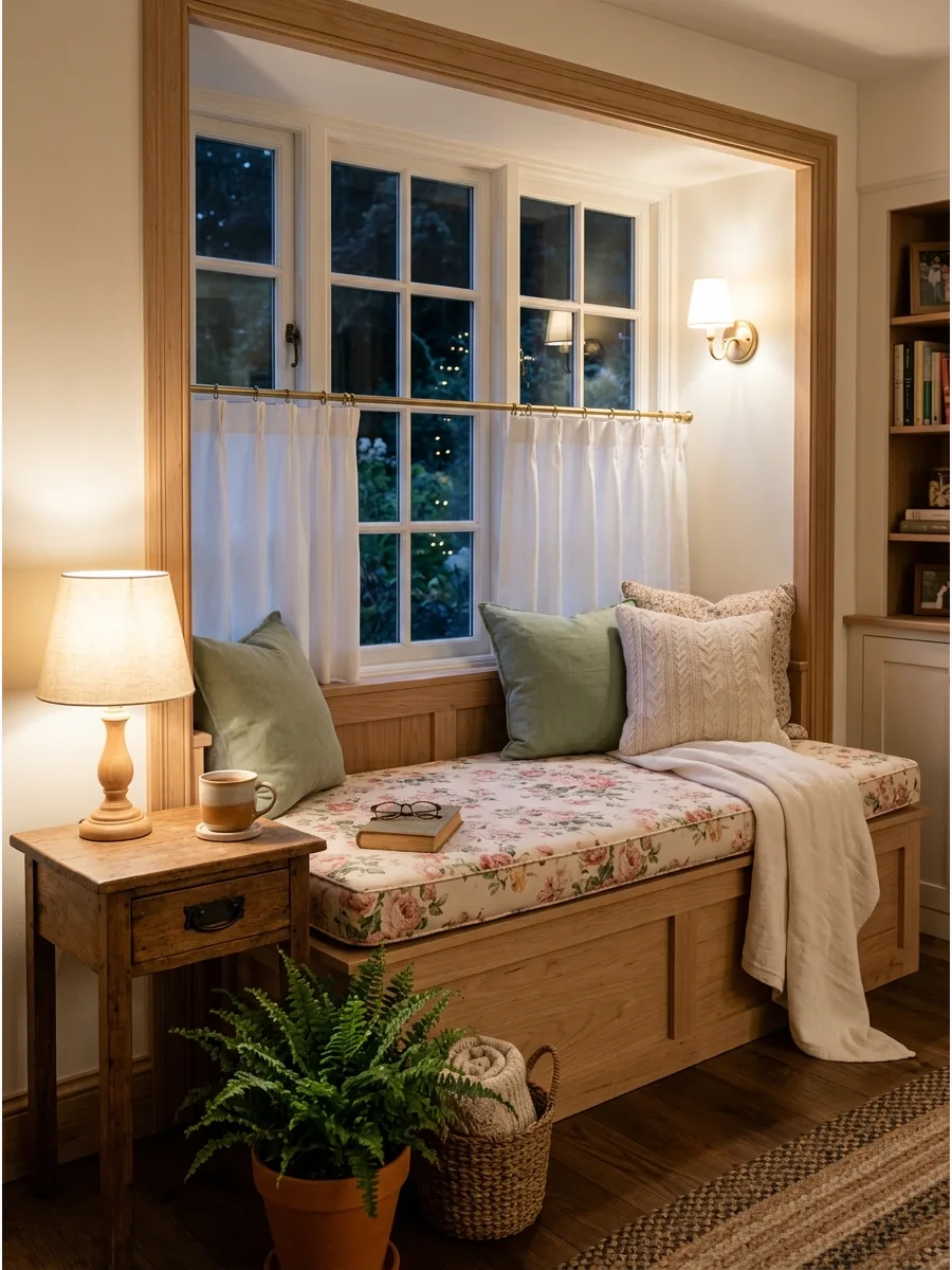19. Cottage Window Reading Nook