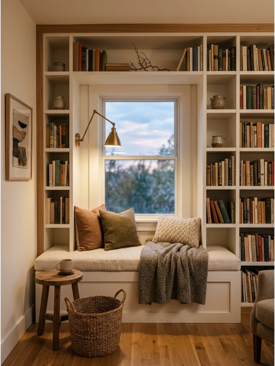 29. Library Wall Window Nook