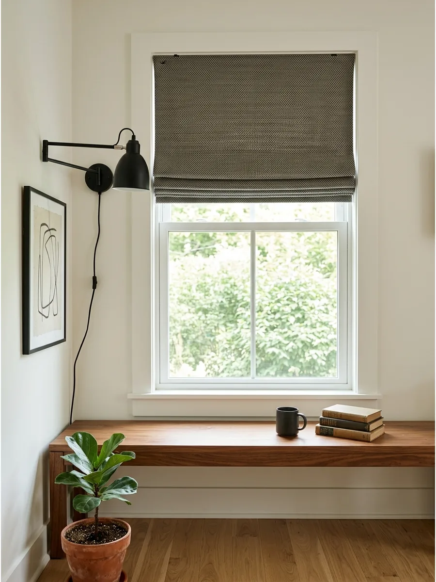 35. Roman Shade Window Nook